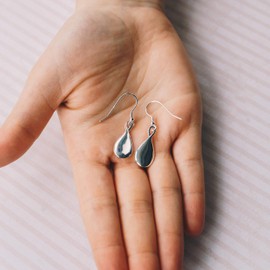 Philip Jones Sterling Silver Infinity Curve Earrings