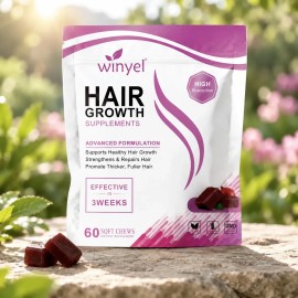 Suplemento Para Crecimiento Del Cabello 60 Soft Chews Winyel