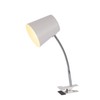 Lexi Lighting Ellie Table Lamp, White, Clamp Desk Lamp with