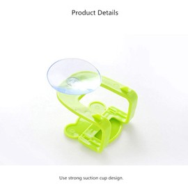 Sponge Holder, Cartoon Sink Suction Cup Holder, Mutifunctional Sucker Wall Rack, for Kitchen and Bathroom, Pack of 4, Black