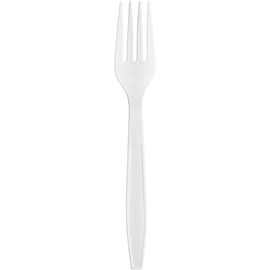 [500 Pack] Extra Heavyweight Disposable White Plastic Forks