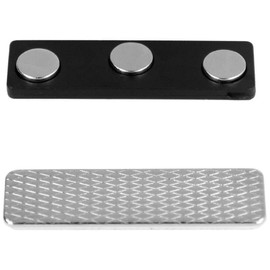 ExcelMark 10 Premium Quality Magnetic Name Tag Holders with 3 Neodymium Magnets