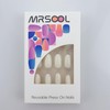 MRSCOL Press on Nails-White,Oval Press on Nails，Press on Nails Short
