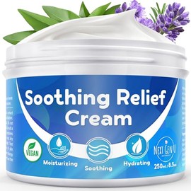 NextGenU - Crema calmante para aliviar la picazón en la piel, ayuda a aliviar la picazón de eczema, urticaria, quemaduras solares, fórmula vegana con 