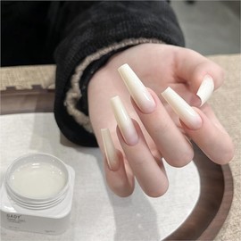 GAOY Watery Crystal Poly Gel 30g Builder for Nail Extensions Thin Viscosity Easy Application and High Hardness Nude Pink 03, Milk White 01 / GAOY 워터리 크리스탈 폴리 젤 네일 익스텐션용 30g 빌더 얇은 점도 쉬운 적용 및 고경도 누드 핑크 03, Milk White 01