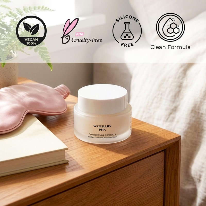 Flanerie Pore Refining PHA Face Exfoliator with Aloe Vera &