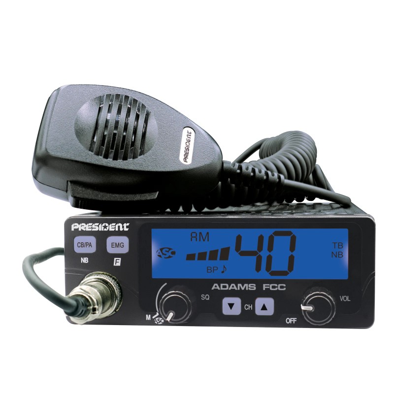 PRESI ADAMS - President 40 Channel CB Radio with Talkback
