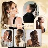 Benehair Ponytail Extensions with Drawstring, 60 cm Long, Wavy Braid