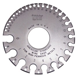 Mitutoyo 950-202, American Standard Wire Gage for 0-36 Gage Non-Ferrous Wire