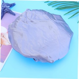 IWOWHERO 1PC Double Layer Hairdressing Cap for Hair Styling and Shower Protection Comfortable Grey Bath Hat for Makeup Beauty Treatments and Salon Use