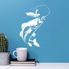 Vinyl Wall Decal Fishing Fisherman Hobby Fish Boat Stickers (ig4209)
