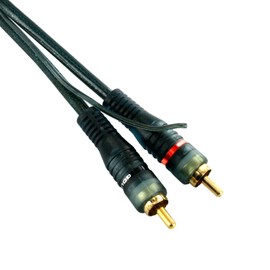 10m Avico 2RCA to 2RCA Stereo Audio Cable 6mm with Earth Drain Wire XNT1429