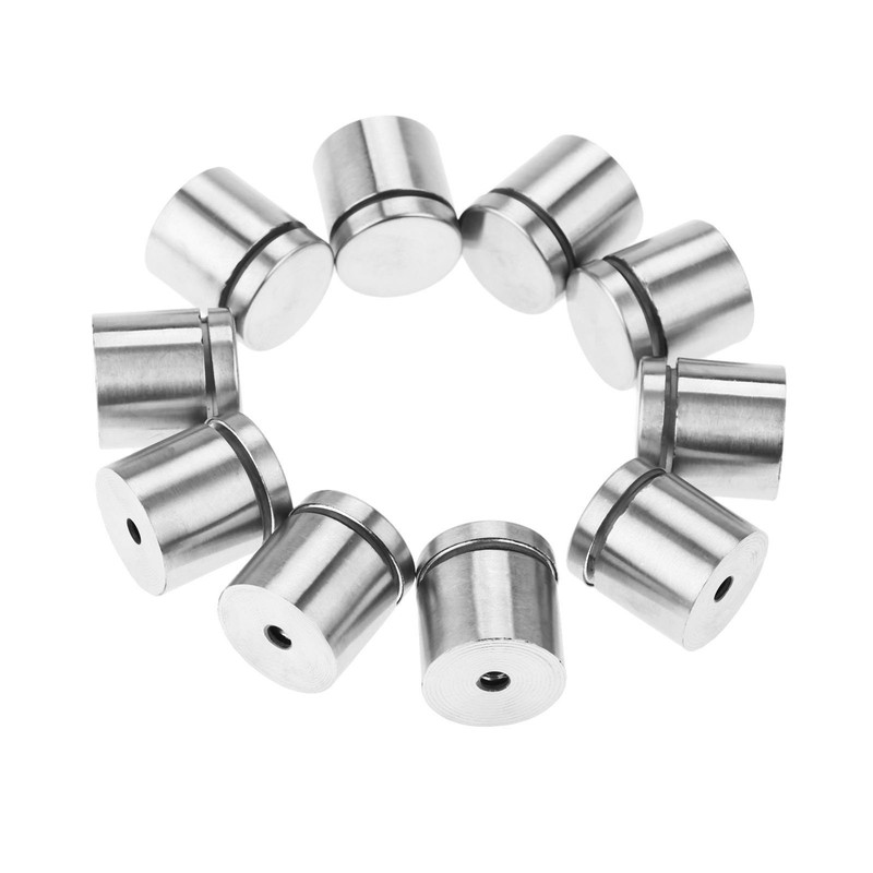 10Pcs Stainless Stand Off Bolts Mount Standoffs Sign Advertisement Fixings
