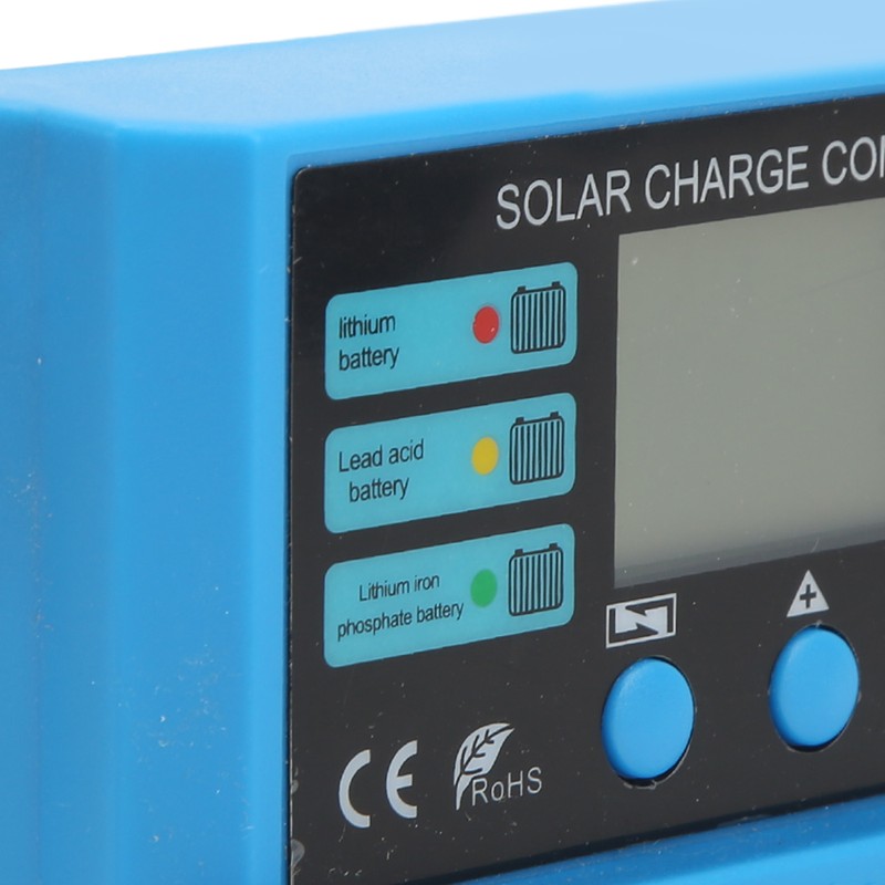 12V 24V Solar Panel Controller LCD Display Photovoltaic Charge Controller