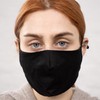 Myga Bamboo Plain Black Charcoal Face Covering - Face Mask