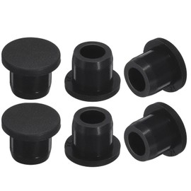 6 Pieces Black Plug Holes, H12 Waterproof Rubber Button Plug for 12mm / 0.47" Hole,rubber bungs, rubber bung