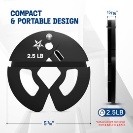 Yes4All Fractional Dumbbell Weight Plates, 2.5 LB Fractional Plates Pair & 4 Pieces Set, Micro Loading Clip On Weights for Strength Progression, Compatible with Rubber Hex & Adjustable Dumbbells