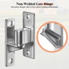 Aglehome 2pack Gate Hinges Heavy Duty, Wall Mount Gate Hinge