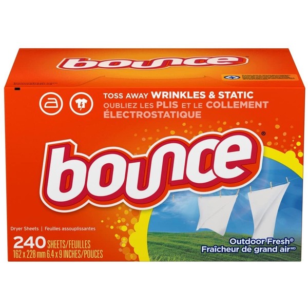 Bounce Fabric Softener Sheets, Outdoor Fresh, 240 Count