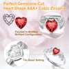 SILVERCUTE Adjustable Rings For Women Sterling Silver Ruby Ring July