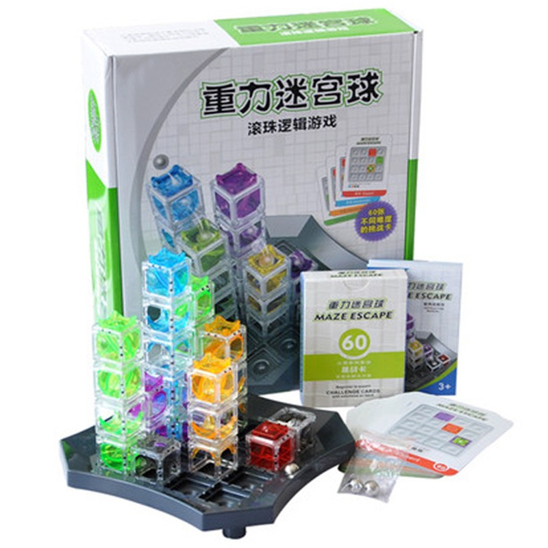 Logical 60 Challenge With Solution Maze Escape Toys For Children