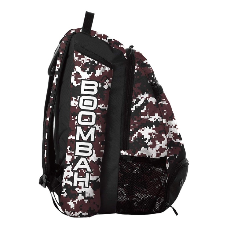 Boombah Prospect Batpack Camo Black/Maroon