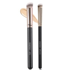 ENERGY Foundation Brushes Set Professional Under Eye Concealer Brushes Perfect For Liquid Cream Setting Powder Cosmetics Buffing Blending Vegan Synthetic Bristles