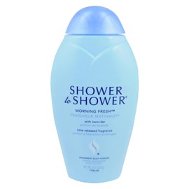 Shower to Shower Morning Fresh Body Powder with Lavender for Men & Women, Talc Free, Sweat Absorbing, Prevents Chafing & Odor, Deodorizing - 8 Ounces (Pack of 1)