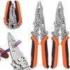 12in1 Multifunctional Wire Stripper,Foldable Wire Stripper Twister,Professional Electrician's Pliers, Cable