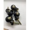 Elegent Upholstery 2" Inch black Ball Casters with Wood Stem