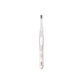 NGHIA Straight Tip Tweezer - N-406 | Stainless Steel Eyebrow Tweezer for Precision Grooming | Hair Removal | Professional Quality for Salon and Home Use