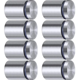Pelopy 8 Pcs Sign Standoff Screws Advertising Screws Stainless Steel Wall Standoff Mounts Glass Acrylic Nail(1 x 1-3/16 Inch)