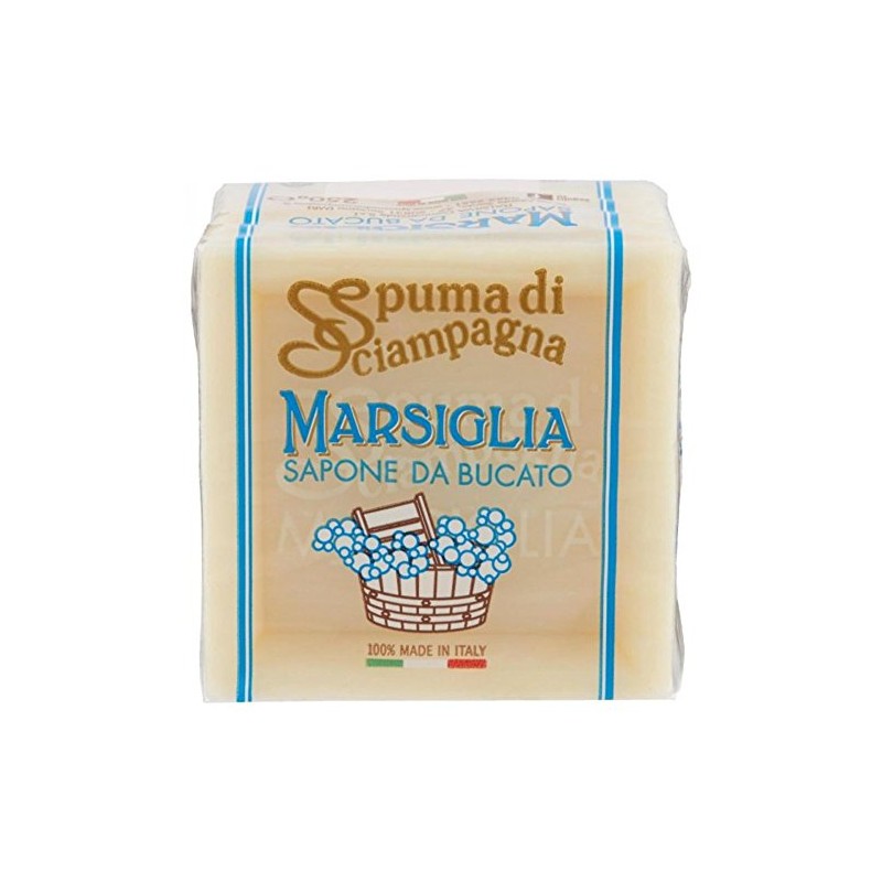 Italsilva:"Spuma di Sciampagna" Laundry Marseille Soap Cube 8.82 Ounce (250gr)