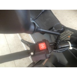 Maverick Advantage Rear view mirror set for Polaris line of Snowmobiles, Univ fit on handle bars