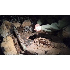 Kuvik High-Carbon Steel Flint Striker for Fire Starting (Oval Style)