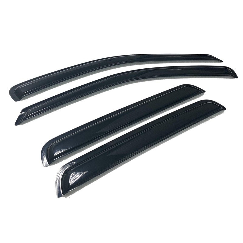 Set of 4Pcs Smoke Window Sun Rain Visor Vent Guard