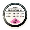 Nichrome 80 Wire Resistance Wire 100ft (30m) Spool 22-32G AWG