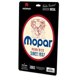 Mopar Adhesive Vinyl Decal - Classic Mopar Sticker for Car, Window, Water Bottle or Laptop