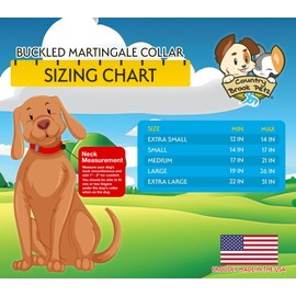 Country Brook Petz - Copper Gold Heavyduty Nylon Martingale with Premium Buckle - 30+ Vibrant Color Options (1 Inch, Medium)