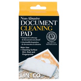 Lineco 2x4.75 Document Cleaning Pads with Grit-Free Powder - Soft, Grit-Free Powder That Absorbs and Cleans.
