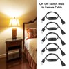 5PCS USB On Off Switch, USB Switch Button Extension Cables,