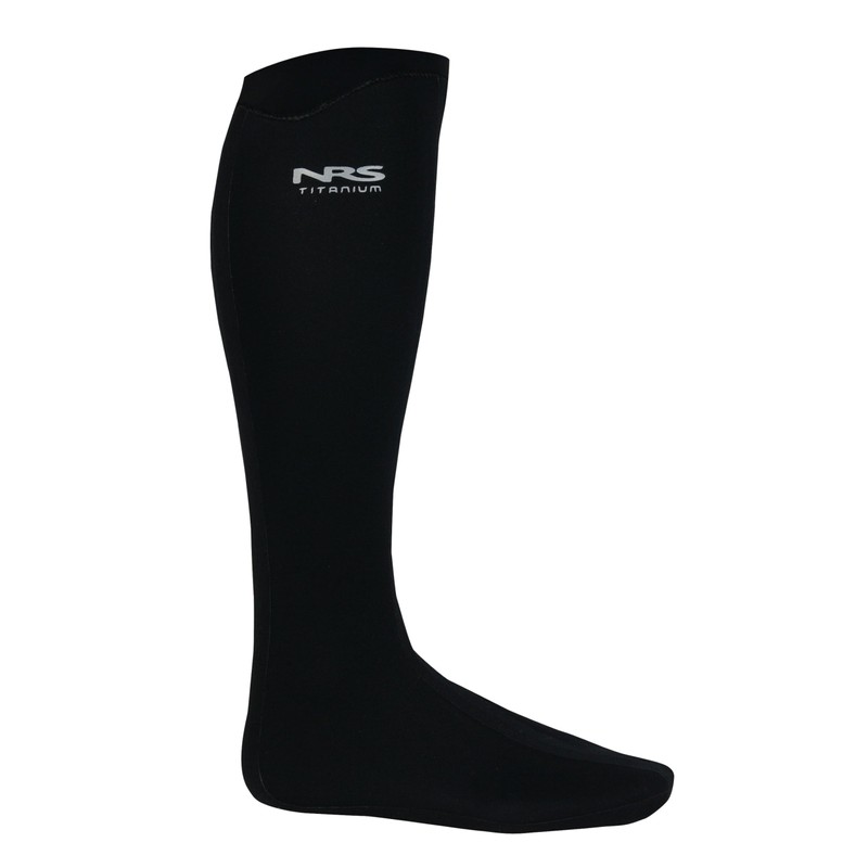 NRS Neoprene Boundary Socks with HydroCuff-Black-M