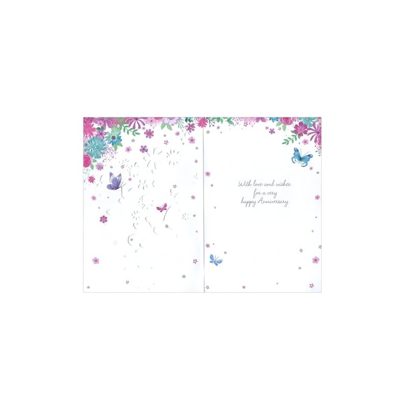 Sister & Brother-in-law Anniversary Card - Couple Wedding - Size: