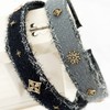 (2 types) Burnaby Unique Gold Pendant Hairband Warm Gray /