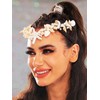 Yean Starfish Wedding Headband Silver Seashell Headpiece Pearl Shell Beach