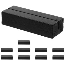 Operitacx 20 Pieces Wooden Place Card Holder, Table Number Holder, Acrylic Sign Holder, Photo Holder, Memo Note, Table Cards, Display Stand for Home, Wedding, Party, Black