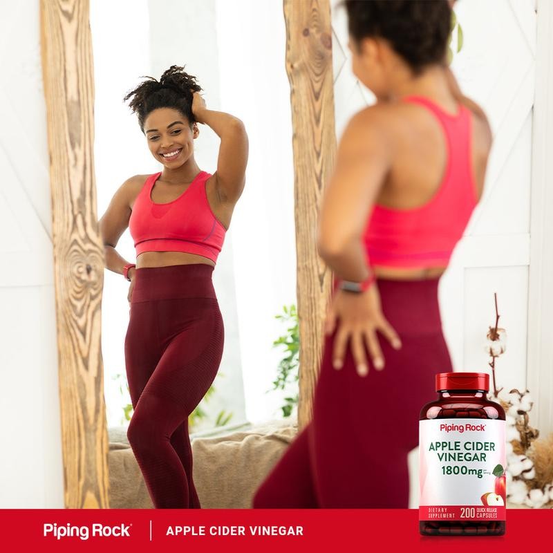 Piping Rock Apple Cider Vinegar 1800mg – Mega Potency, 200