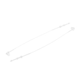 Sourcingmap 500pcs Snap Lock Plastic Tag Fastener Clear