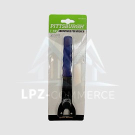 PITTSBURGH ADJUSTABLE PIN WRENCH FITS MOST GRINDER HUBS 3/8 IN TO 1-1/16 IN CARBON STEEL