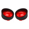 HDBUBALUS ABS Visor Style Turn Signal Lens Indicator Light Bezels